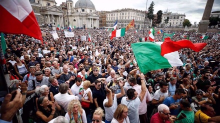 Italians take to streets for anti-government protests