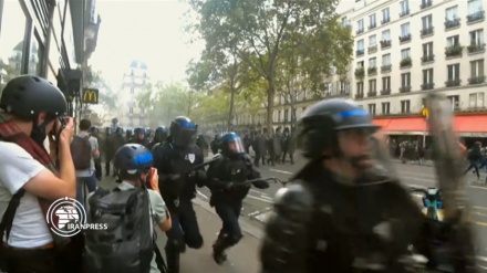  خشونت پلیس فرانسه با معترضان به گرانی انرژی 