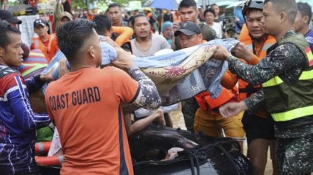 Death toll rises to 45 as tropical storm hits Philippines