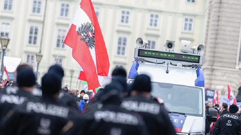 demonstrasi di Austria