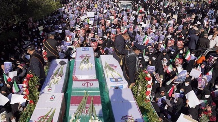 Iranians attend huge funeral for victims of terror attack in Shiraz