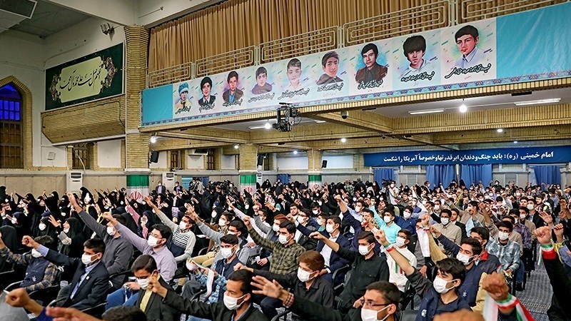 Pelajar Iran bertemu Rahbar, Rabu (2/11/2022) pagi.
