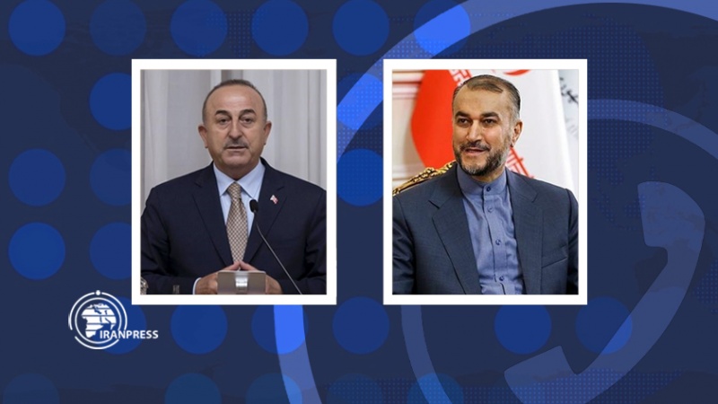 Menteri Luar Negeri Mevlut Cavusoglu dan Hossein Amir-Abdollahian