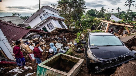 خسارات زمین لرزه ۵.۶ ریشتری در غرب اندونزی