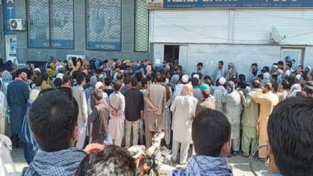 تجمع صدها تاجر افغانستانی در اعتراض به مشکل نقدینگی 