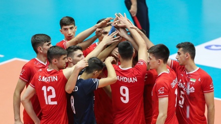 پیروزی تیم والیبال نوجوانان ایران مقابل افغانستان