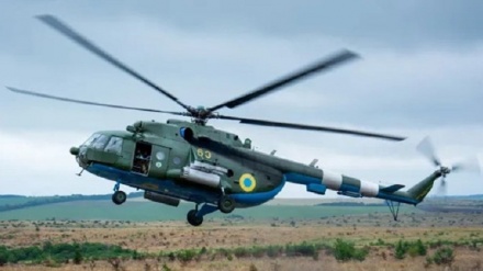 سرنگونی یک بالگرد نظامی اوکراین از سوی روسیه