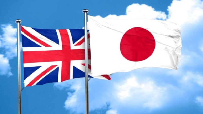 日本とイギリスの国旗