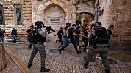 ۶۰ مصدوم در حمله صهیونیست‌ها به تظاهرات فلسطینیان در قدس اشغالی