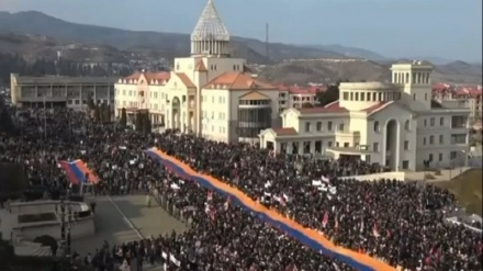 Karabağ halkının Azerbaycan Cum. karşıtı protestoları