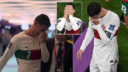 पुर्तगाल पर मोरक्को की जीत के जश्न के दौरान, फ़ुटबाल के सबसे महान खिलाड़ियों में से एक की सिसकियों ने सभी की आंखें नम कर दीं