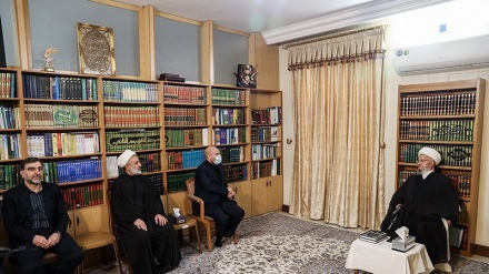 Di Qom, Ketua Parlemen Iran Ziarah dan Bertemu Marja' Taklid
