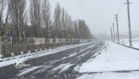 テヘランでの初雪