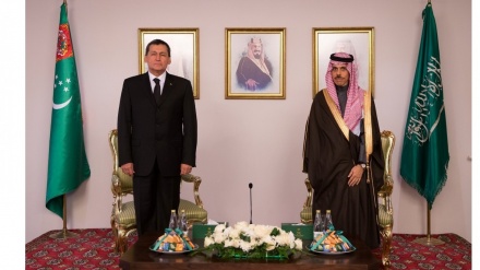 Saud Arabystany Patyşalygynyň Daşary işler ministriň Türkmenistana iş saparynyň çäginde bolup geçen çäreler