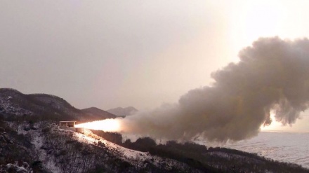 North Korea tests 'solid-fuel motor for new strategic weapon' 