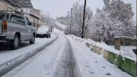 زیبایی نخستین بارش برف پاییزی در ایران