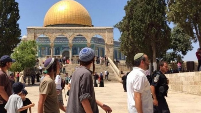 یورش دوباره صهیونیست‌ها به مسجد الاقصی