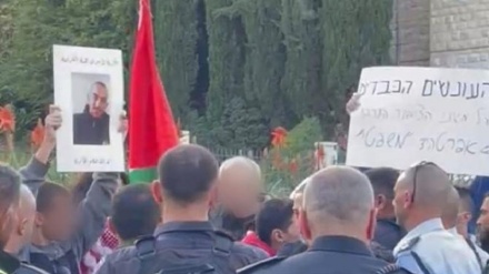 משטרת ישראל עיכבה שלושה מפגינים שהניפו דגלי פלסטין בחיפה