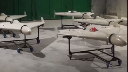 Shahed 136 kamikaze drone symbol of Iran's advancement in aerospace technology  