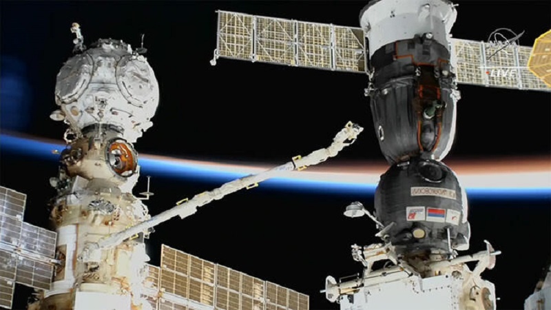 Perdita di liquido su Soyuz attraccata alla Stazione Spaziale