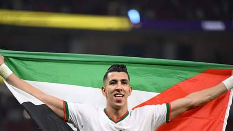 جام جهانی 2022؛ جشن صعود مغربی‌ها با پرچم فلسطین