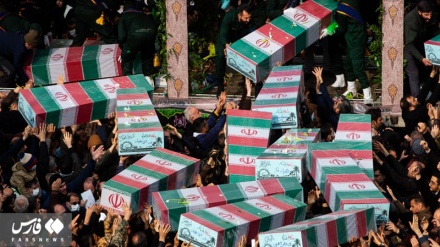 Funeral held in Tehran for 200 unidentified martyrs