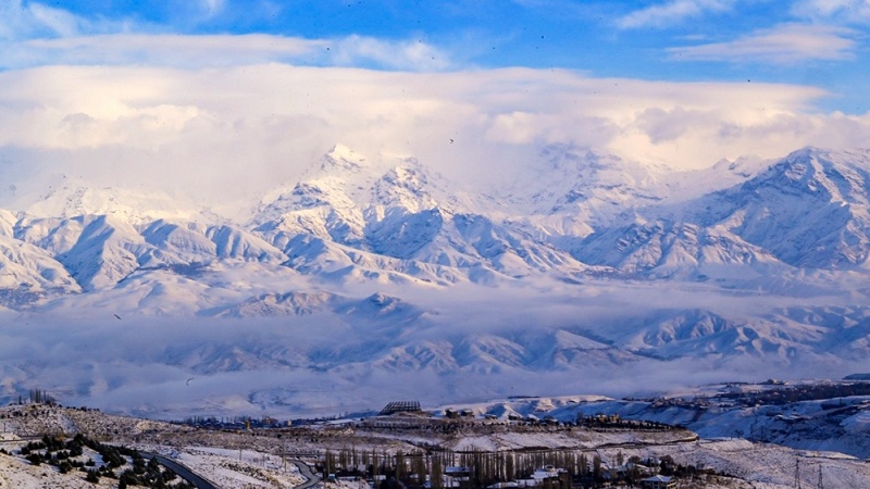 ターレガーンの雪景色