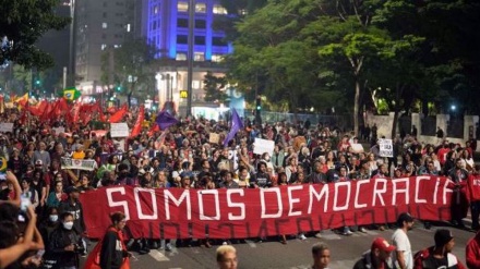 Brazilians march for democracy as president Lula slams far-right 'terrorism'