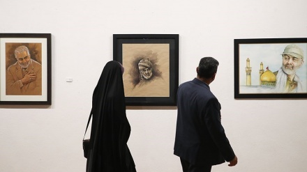 Pameran Seni Mengenang Syahid Soleimani di Tehran (1)