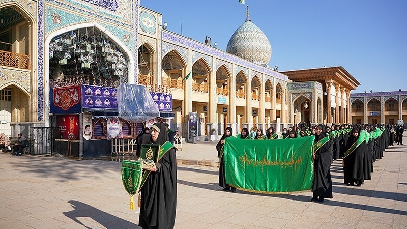 Kompleks Haram Suci Shahceragh di Shiraz, Iran.