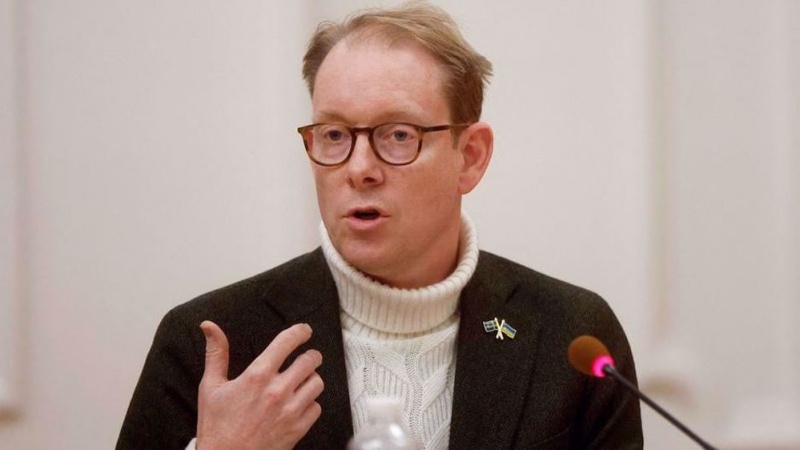 Swedish Foreign Minister Tobias Billstrom