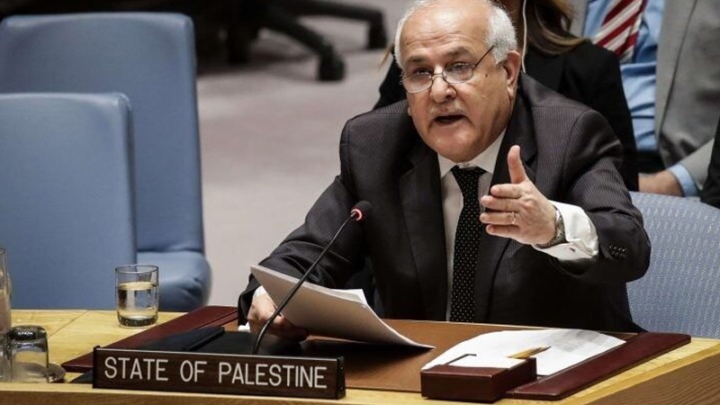 تاکید نماینده فلسطین در سازمان ملل بر تحریم همه جانبه رژیم صهیونیستی