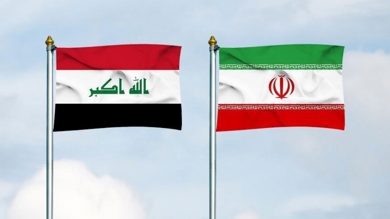 Bendera Irak dan  Iran
