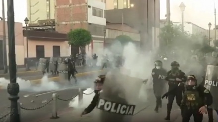 Peru's police fire tear gas at protesters after president calls for 'truce'