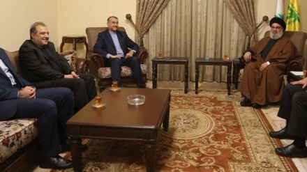 סייד חסן נסראללה קיבל את פני אמיר עבדולהיאן