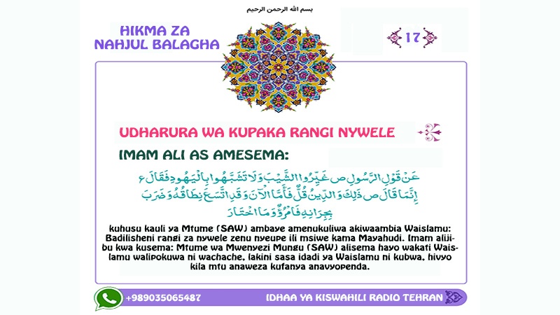 Hikma za Nahjul Balagha (17)