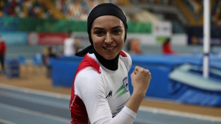 イラン女子選手が、アジア室内陸上選手権で優勝