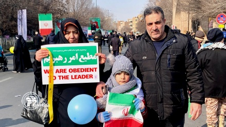 Iranian people in Tabriz celebrate 44th anniversary of Islamic Revolution