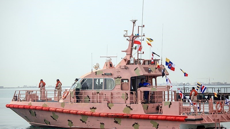 Perahu cepat pasukan polisi perbatasan Iran.