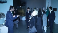 イスラム革命・聖なる防衛戦博物館を、日本人学生グループが訪問