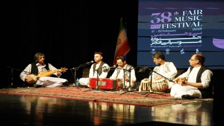 تجلیل هنرمند موسیقی افغان از جشنواره موسیقی فجر  