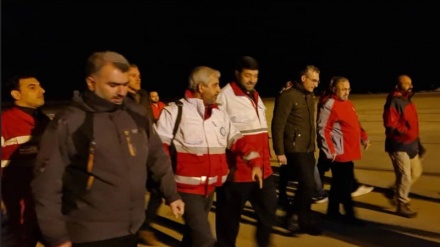 Kreu i Shoqatës së Gjysmëhënës së Kuqe të Iranit mbërriti në Aleppo, arrin dërgesa e tetë e ndihmës iraniane në Siri