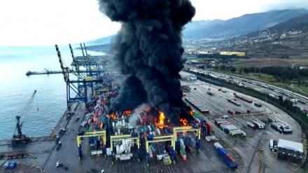 Tırkiyə İskəndərun porti  bo dı minə rujiyo otəşədə sutedə