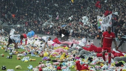 Calcio, Turchia, lancio peluche allo stadio per bambini colpiti da terremoto + VIDEO