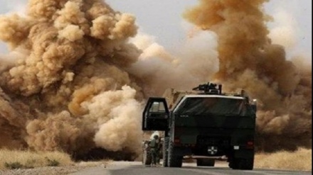 Irak'ın Güneyinde Amerikan Konvoyu infilak etti