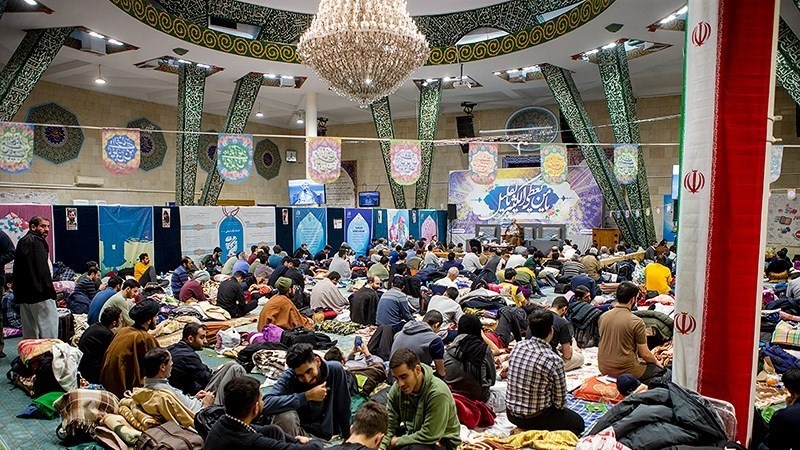 آئین معنوی اعتکاف در مسجد دانشگاه تهران 