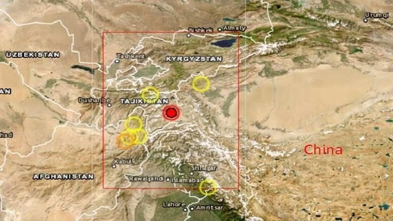 زلزله‌ای به بزرگی ۷.۳ مرز چین و تاجیکستان را لرزاند