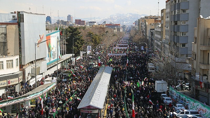 Perayaan HUT Kemenangan Revolusi Islam ke-44, Tehran, Sabtu (11/2/2023).