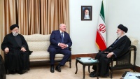 イランイスラム革命最高指導者のハーメネイー師とベラルーシのルカシェンコ大統領の会談