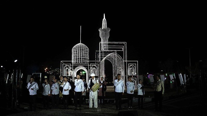Festival Seni Cahaya di Taman Kooh Sangi, Mashhad, Farvardin 1402 HS.